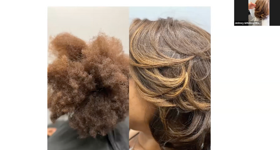 Blowdry & Silk Press using Serenity Smoothing Cream