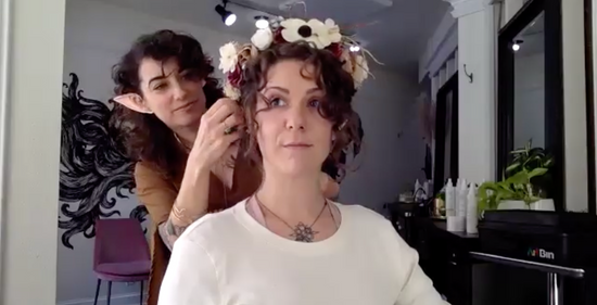 Curly Woodland Fairy Upstyling